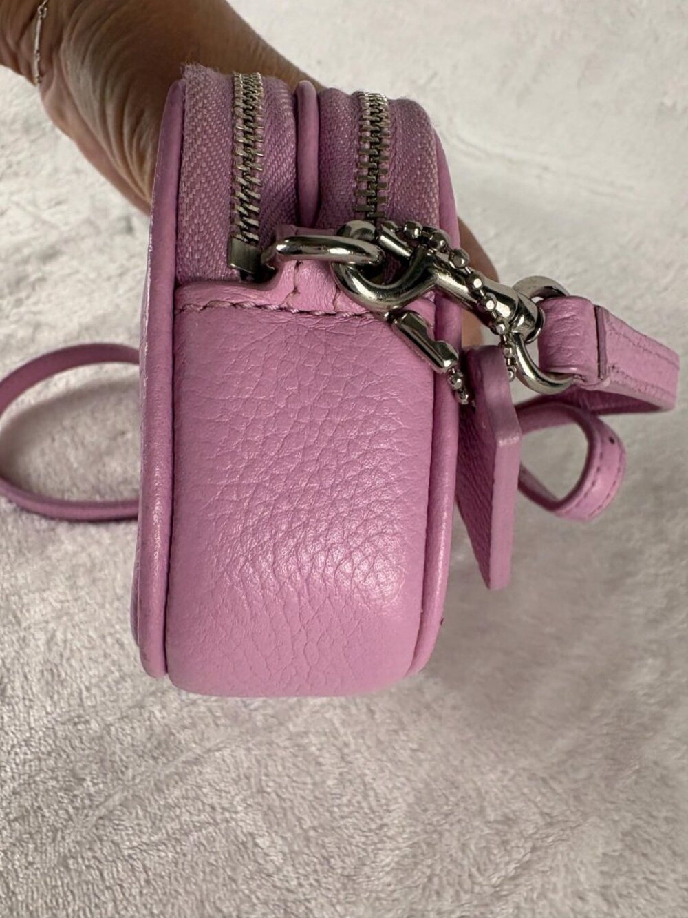 Coach Mini Jamie Camera Bag in Soft Pink Pebble Leather - Picture 2 of 14